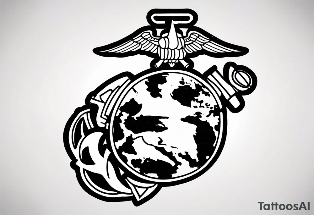 US MARINES tattoo idea
