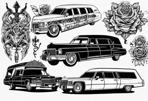 1973 Cadillac hearse
L tattoo idea