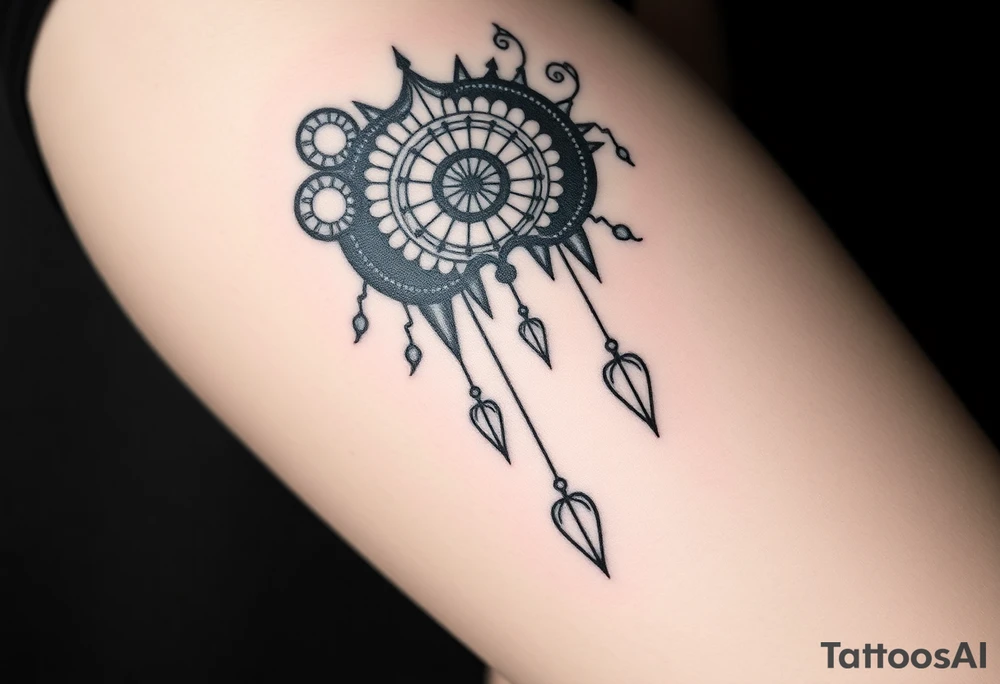 wind chimes tattoo idea