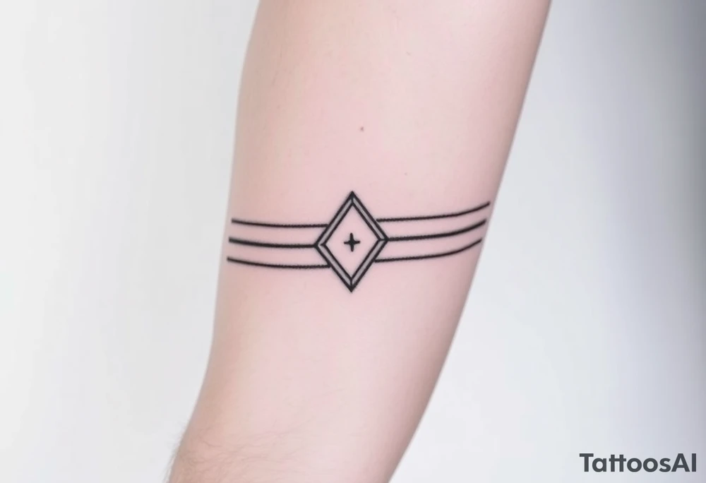 3 lines around arm. tattoo idea