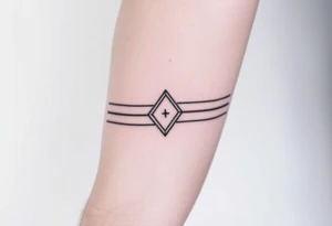 3 lines around arm. tattoo idea
