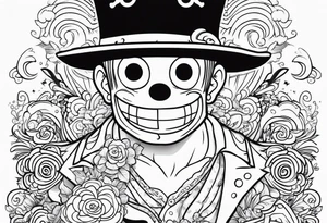 one piece style tattoo tattoo idea