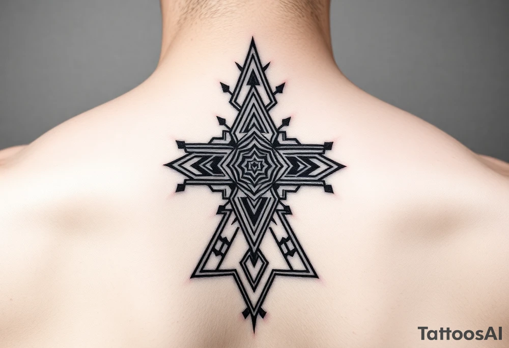 Pre-Colombian art neck tribal geometric tattoo tattoo idea