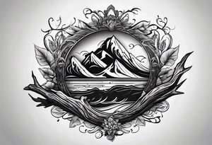 piece of driftwood tattoo idea