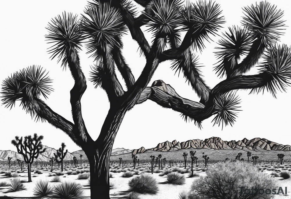 Joshua tree national park, forearm tattoo idea