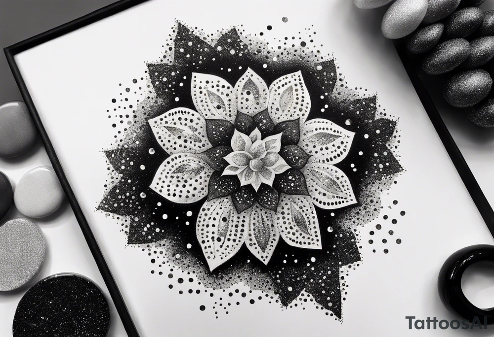 Glitter crystal cluster dreamland tattoo idea
