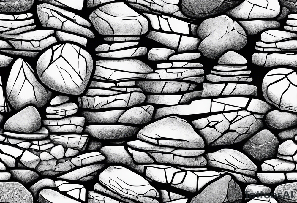 Rocks stacked on top of each other tattoo idea