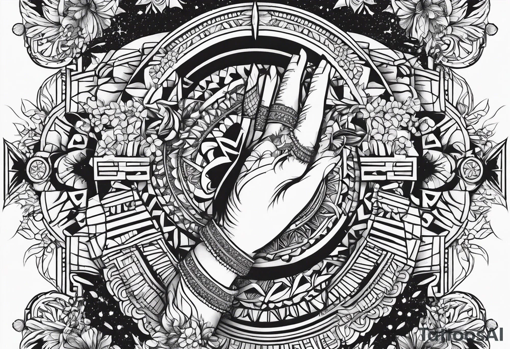 Hands divine breath of life tattoo idea