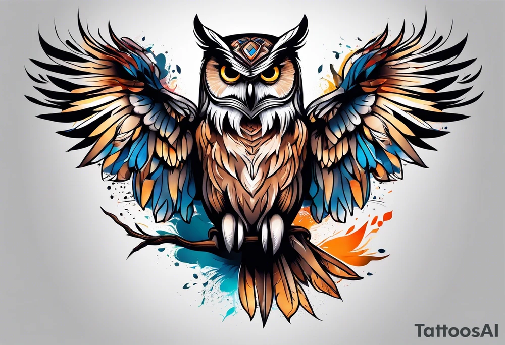 Owl tattoo idea