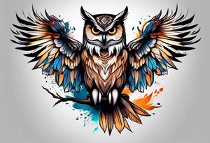 Owl tattoo idea