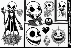 jack skellington and sully tattoo idea