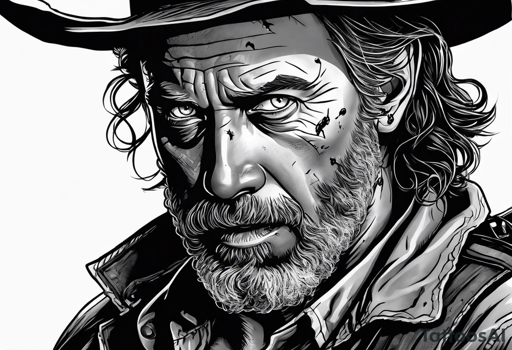 The walking dead rick small tattoo idea