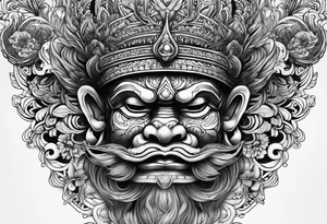 Balanise Barong tattoo idea