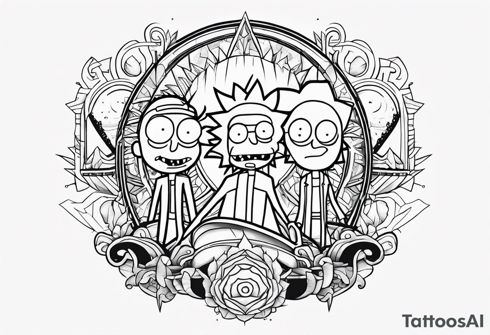 Ricky e morty tattoo idea