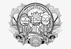 Ricky e morty tattoo idea