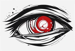 Bloody tears flow from Alucard's eye in Hellsing tattoo idea