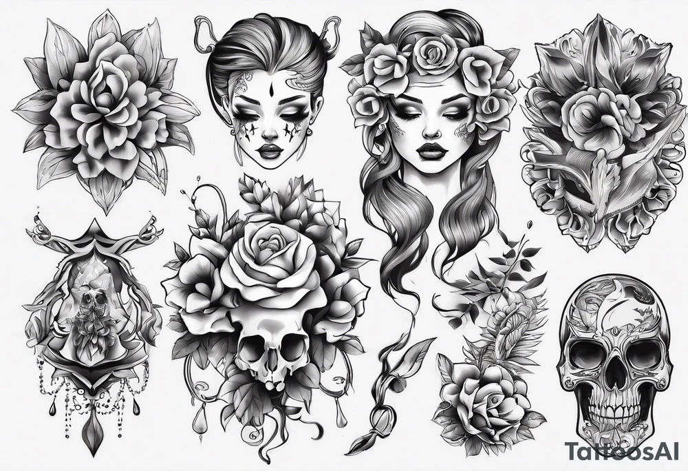 Девушка ест пальму tattoo idea