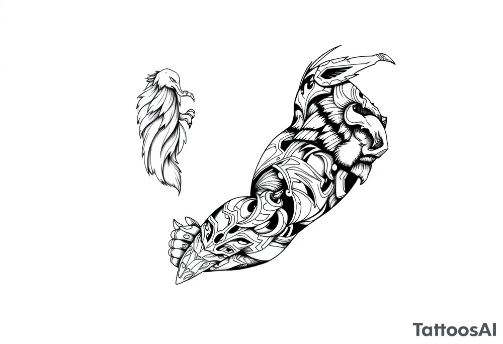 Nordic viking tattoo idea