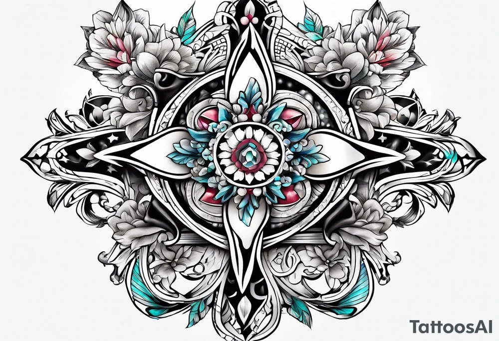 9923 cross together tattoo idea