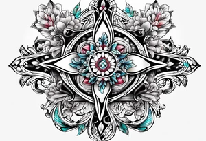 9923 cross together tattoo idea