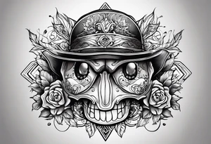 Eine weiße Taube von der Seite tattoo idea