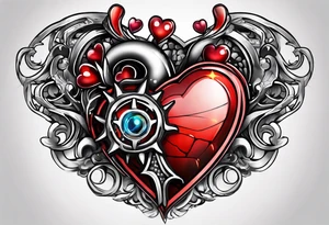 Transformation heart tattoo idea