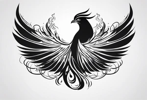 Phoenix Rising: The phoenix, which rises from its own ashes, tattoo idea
