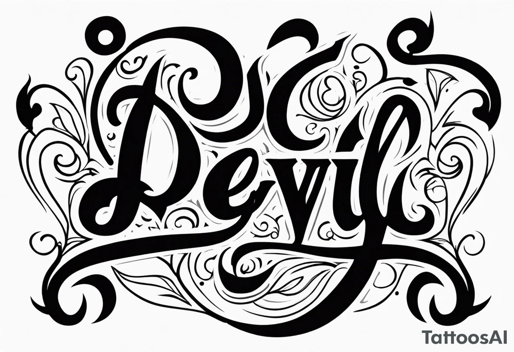 devil tattoo idea