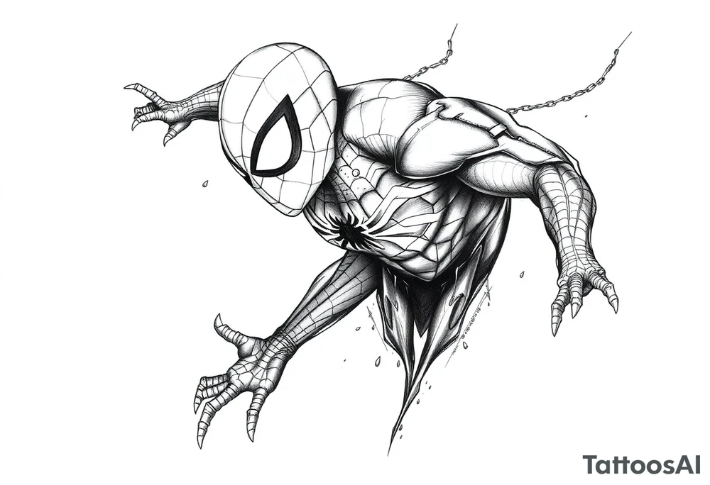 spiderman tattoo idea