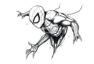 spiderman tattoo idea