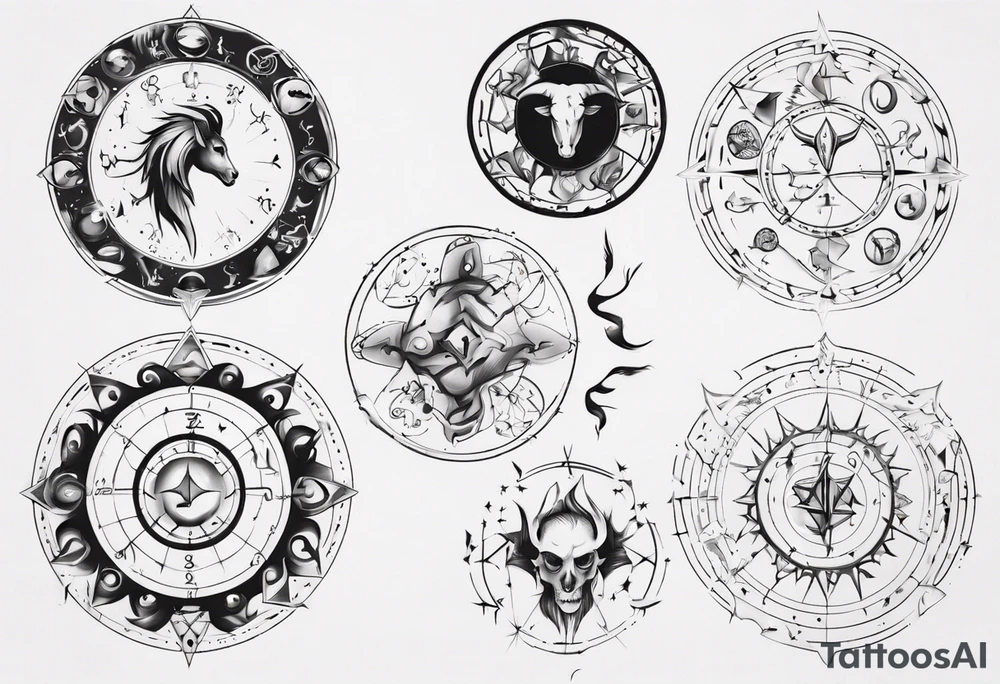 zodiac tattoo idea