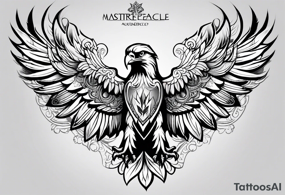 Slavic eagle tattoo idea