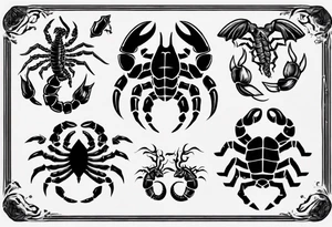 scorpio
 sign tattoo idea