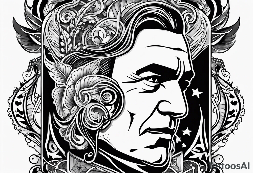 Western playing card tattoo tattoo idea