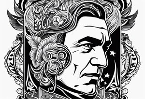Western playing card tattoo tattoo idea