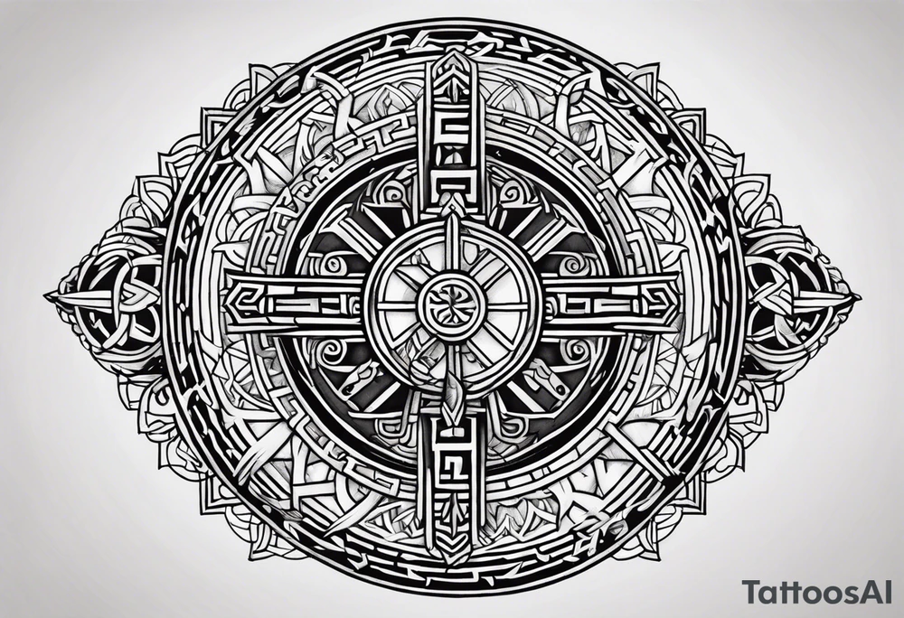 Viking Vegvisir tattoo idea