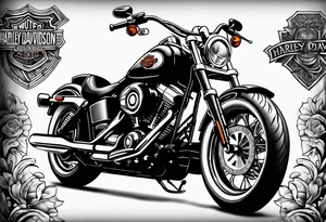 harley davidson tattoo idea
