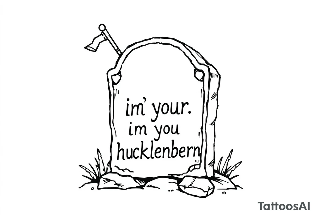 Val Kilmer cartoon doc holiday 
tombstone saying “i”m your huckleberry” tattoo idea