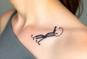 A book related tattoo for a fantasy reader tattoo idea