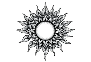 Sun tattoo idea