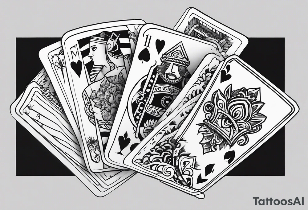 I’ve hit a new low. All 52 cards in a row tattoo idea