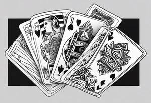I’ve hit a new low. All 52 cards in a row tattoo idea
