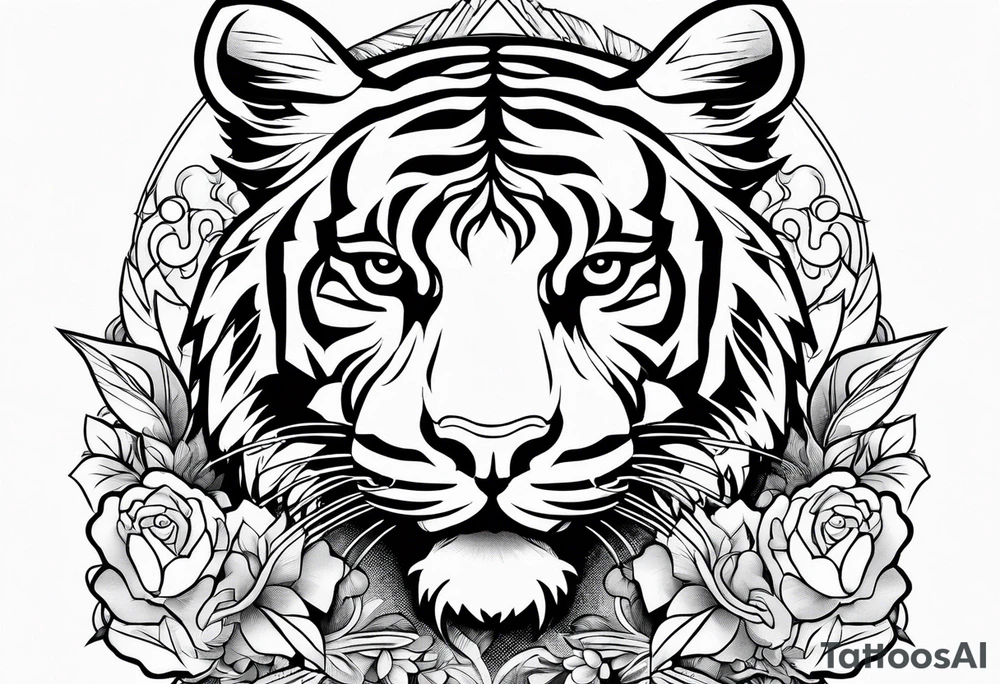 tiger mountain tattoo idea