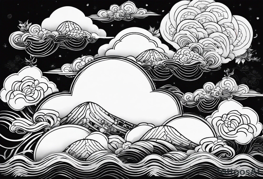 cloud, nohmask, tattoo idea