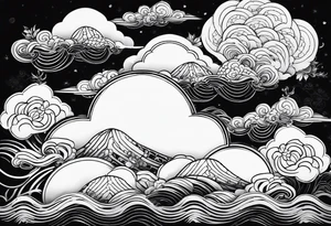 cloud, nohmask, tattoo idea