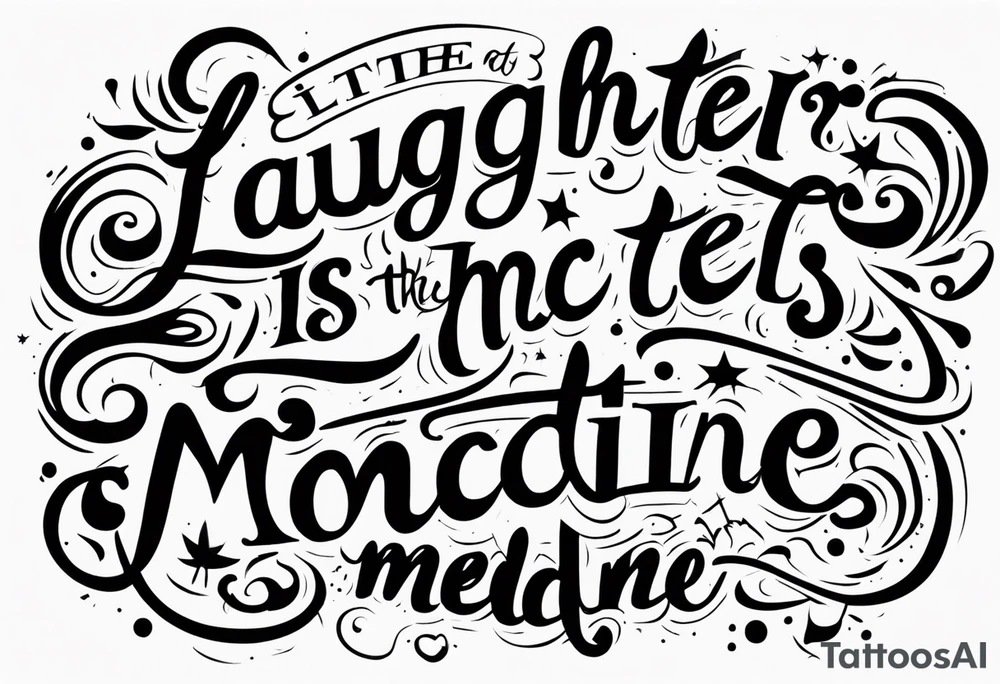 Laughter is the best medicine. tattoo idea