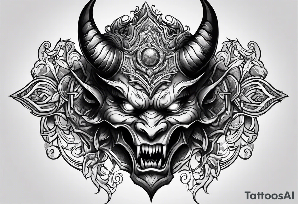 demon tattoo idea
