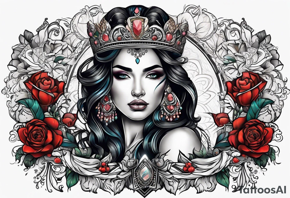 Latin Queen Of Spadeship tattoo tattoo idea