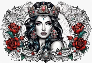 Latin Queen Of Spadeship tattoo tattoo idea