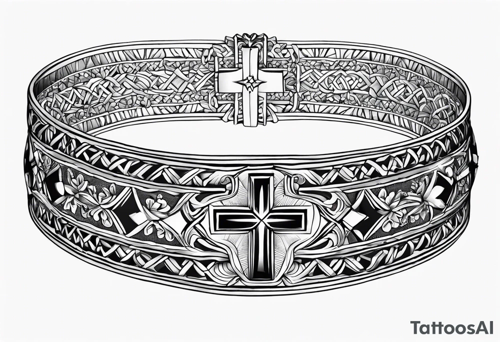 Bracelet with cross make it Coptic tattoo and simple tattoo idea